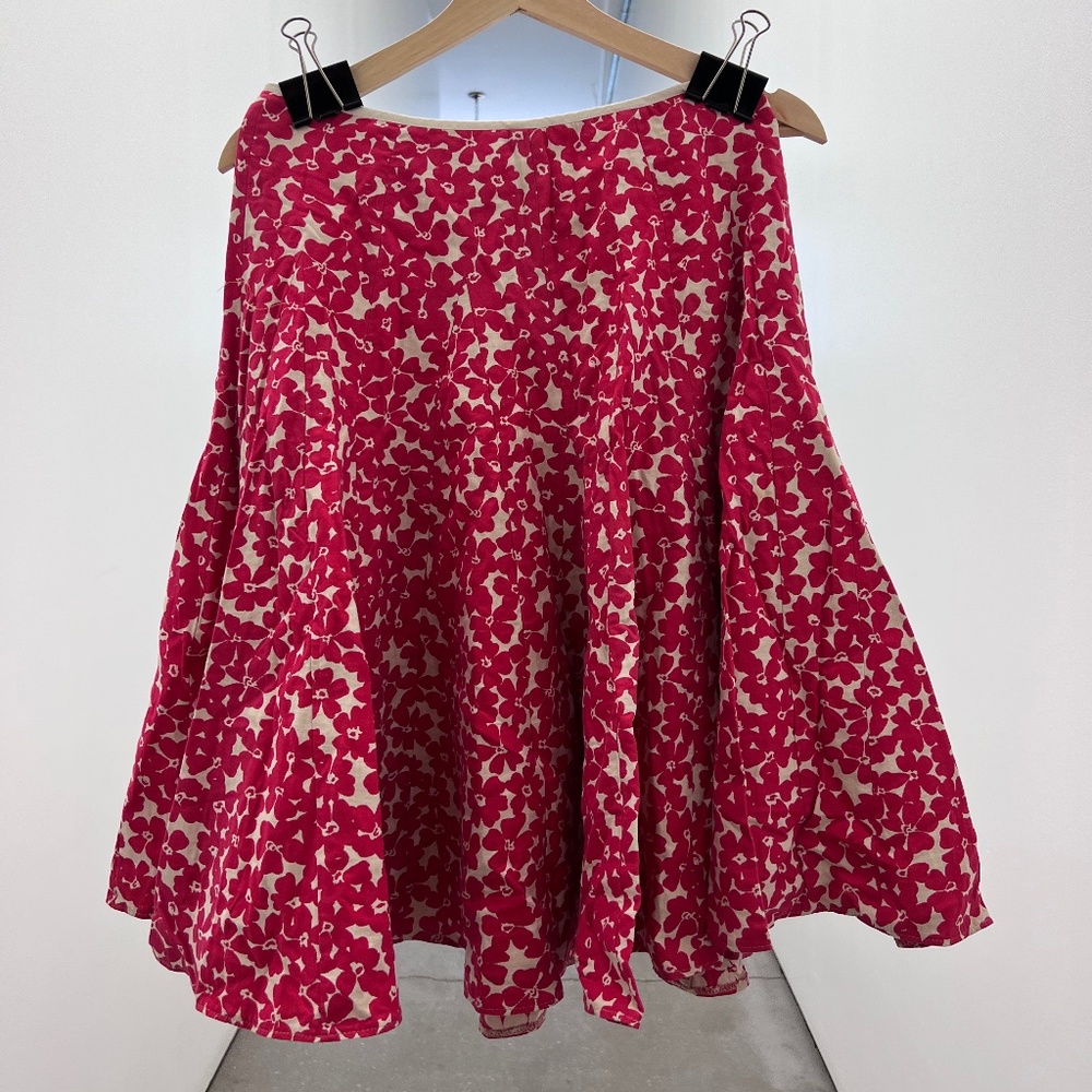 white and red skirt